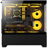BIT FORCE SPARK ARGB-TG3 Midi Tower ARGB Gaming PC ATX kućište bez napajanja, crno | shoptok.hr