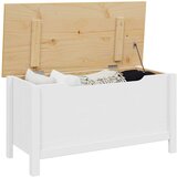  Kutija za spremanje HILL Bijela i medeno smeđa 90 x 40 x 45 cm | shoptok.hr