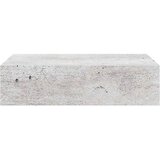  Zidne police s ladicom 2 kom boja betona 40 x 23,5 x 10 cm MDF | shoptok.hr