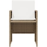  3-dijelni bistro set s jastucima bež od poliratana | shoptok.hr