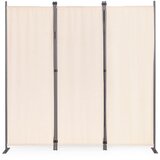 Multi Garden preklopni paravan za vrt i prostorije, 3-dijelni &amp;ndash; 167x164 cm, bež Slike