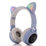 Venisymlis Otroške slušalke Bluetooth z mačjimi ušesi, LED lučko, mikrofonom, žično/brezžično, (22102426) | Shoptok.si