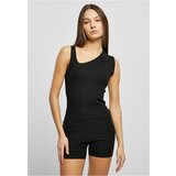 UC Curvy Ladies Rib Knit Asymmetric Top black | Shoptok.si