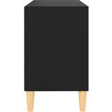 TV ormarić s nogama od masivnog drva crni 69 5 x 30 x 50 cm | shoptok.hr