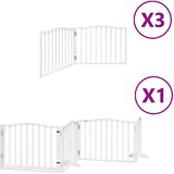  Vrata za pse s vratašcima 10 panela sklopiva 800 cm drvo topole | shoptok.hr