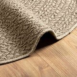  Rug "ZIZUR" Bež Ø 160 cm Juta videz Notranje in zunanje | Shoptok.si