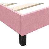 Box spring postelja z vzmetnico roza 80x220 cm žamet, (21792458) | Shoptok.si