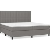  Krevet s oprugama i madracem tamnosivi 200 x 200 cm od tkanine | shoptok.hr