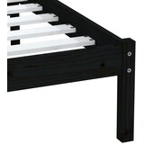  Okvir za krevet od masivnog drva crni 75 x 190 cm UK 2FT6 mali | shoptok.hr