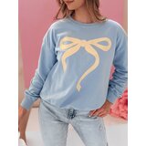 DStreet Bluza damska one size oversize SOFTTIE błękitna | shoptok.hr