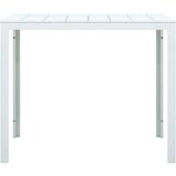 vidaXL Stolić za kavu bijeli 78 x 78 x 74 cm HDPE s izgledom drva | shoptok.hr
