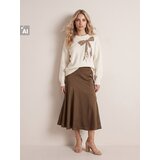 Sinsay Satenska midi suknja s asimetričnim šavom | shoptok.hr