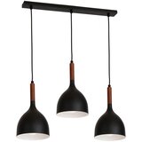  visilica na lanku noak wood 3xE27/15W/230V crna/buk | Eponuda.com