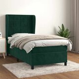  Box spring krevet s madracem tamnozeleni 100x200 cm baršunasti | shoptok.hr
