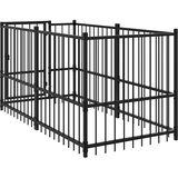  Kavez za pse crni 193,5 x 97 x 100 cm čelični | Eponuda.ba