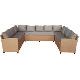 Unique Furniture Bež vrtna garnitura za 9 oseb Ventura – | Shoptok.si