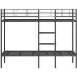  Krevet na kat bez madraca crni 80x200 cm čelik | shoptok.hr