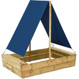  Peskovnik s streho 80x60x97,5 cm impregnirana borovina | Shoptok.si