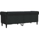 Trosjed Chesterfield crni od tkanine | shoptok.hr