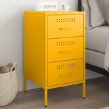 vidaXL Noćni ormarić boja senfa 36x39x68cm hladno valjani čelik Cijene