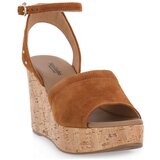 Nero Giardini Sandali & Odprti čevlji NERO GIARDINI 326 VELOUR TABACCO Kostanjeva | Shoptok.si