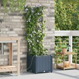 vidaXL vrtna sadilica Siva Plastika 40 x 40 x 142 cm Sadilice Cijene