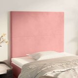  Posteljno vzglavje 2 kosa roza 80x5x78/88 cm žamet Cene