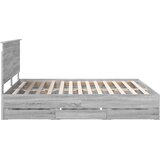  Konstrukcija postelje s predalom Siva Sonoma 180 x 200 cm, (5000121266) | Shoptok.si