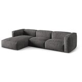 Micadoni Siva kutna garnitura od bouclé tkanine (s lijevim kutom) Martina – Home | shoptok.hr