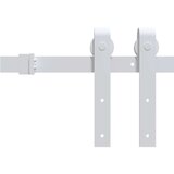  Drsna vrata s kompletom vodil 70x210 cm trdna borovina, (20999101) | Shoptok.si