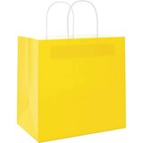  Papirnate vrećice 250 kom s ručkama žute 21x11x36 cm | shoptok.hr
