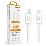 ALIGATOR DATKP51 - USB kabl USB-C / Lightning 30W Power Delivery 1,5m bela | Eponuda.com