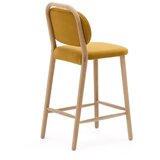 Kave Home Gorčično rumen barski stol (višina sedeža 66 cm) Helda – | Shoptok.si