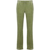 Juicy Couture Spodnji deli trenirke Tina Velour Track Pant With Diamante Branding Kaki Cene