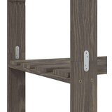  Stojalo za shranjevanje 5-nadstropno sivo 80x38x170 cm borovina | Shoptok.si