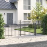  Dvorišna vrata - Vrtna vrata Crna 100 x 400 cm | shoptok.hr