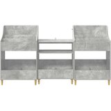  Set medijskih polica 3 kom. Betonska siva 212 x 46 x 112 cm | shoptok.hr