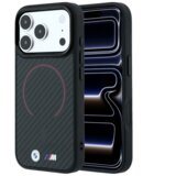 SAS CG MOBILE Maska BMW M Kevlar Red Print Ring Metal Logo MagSafe za iPhone 17 Pro Max/ 18 Pro Max crna | Eponuda.com