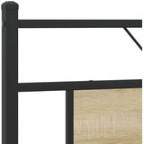 vidaXL Kovinski posteljni okvir brez vzmetnice sonoma hrast 160x200 cm | Shoptok.si
