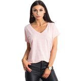 BASIC Feel Good T-shirt-RV-TS-4832.02P-light pink | Shoptok.si