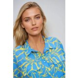 Marisse Patterned Shirt With Ties, Yellow | Shoptok.si