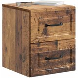  Noćni ormarić za montažu na zid Staro drvo 34,5 x 33 x 40 cm | shoptok.hr