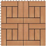 vidaXL Talne plošče 22 kosov 30x30 cm 2 m² WPC barva tikovine, (21143996) Cene