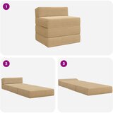 SOFA na razvlačenje Svijetlozeleni sivi 200 x 70 x 15 cm | Eponuda.com