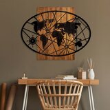 Wallity Zidna dekoracija World Map 4-L, 70 x 92 cm, Smeđa | ePonuda.com