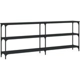  Konzolni stol crni 200 x 29 x 75 cm od konstruiranog drva | shoptok.hr