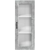  Zidni stakleni ormarić Betonski sivi 40 x 31 x 100 cm | shoptok.hr