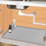 INF Silikonska podloga za sušenje posode z odtokom - Velika 86,4 x 48,3 cm, siva L, (5000125115) | Shoptok.si