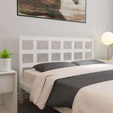  Posteljno vzglavje belo 145,5x4x100 cm trdna borovina, (20645275) | Shoptok.si