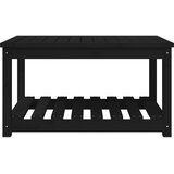  Vrtni stol crni 82,5 x 50,5 x 45 cm od masivne borovine | shoptok.hr
